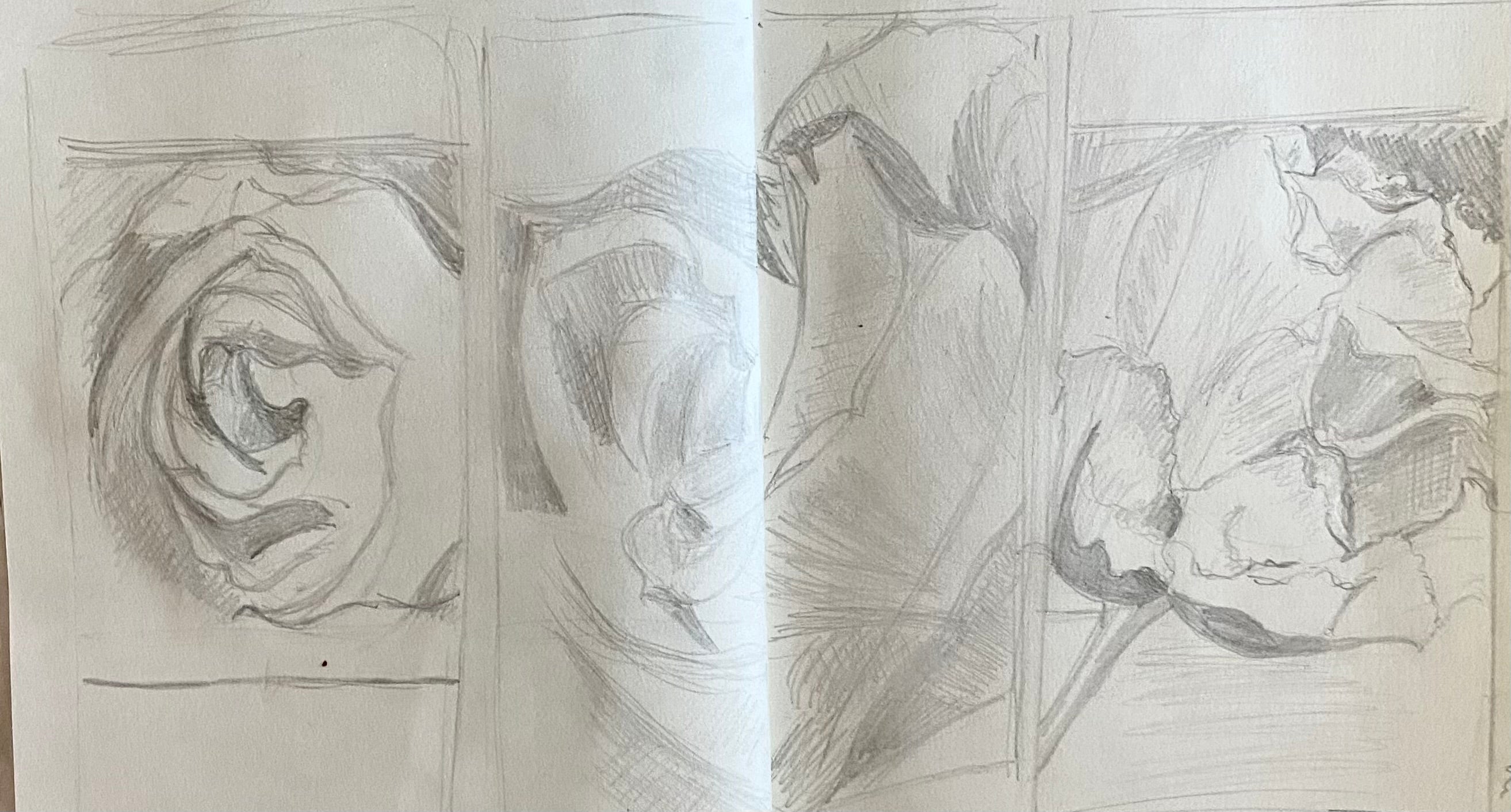 Floral Symphony Split Canvas x 3 Original